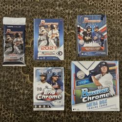 2021 and 2022 Sealed Topps Bowman Baseball Cards