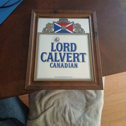 Lord Calvert Canadian Sign 13 Inches Wide X 16 1/4 inches High