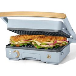 Beautiful 2-in-1 Panini Press & Grill, Cornflower Blue    