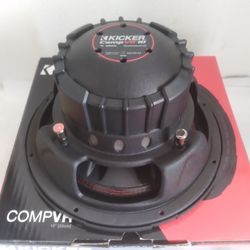 KICKER ( 1 ) 10 INCH DUAL 4 OHM VOICE COIL CAR SUBWOOFER 700 WATTS ( BRAND NEW PRICE IS LOWEST INSTALL NOT AVAILABLE  )