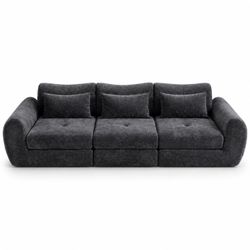 New Upholstered Sofa Couch with Back Cushions - Chino Hills