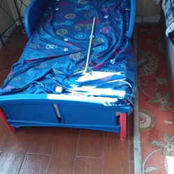 Blue And Red Kids Bed Frame