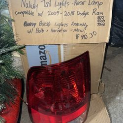 Left Side Tail Light For 2009-2018 Dodge Ram 