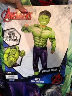 Marvel Avengers Hulk Child Costume Medium
