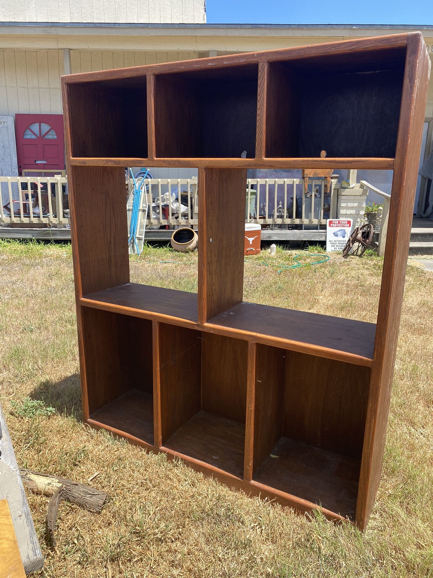 1990’s All Wood Entertainment Center. 3 Shelves For The Bottom Included.