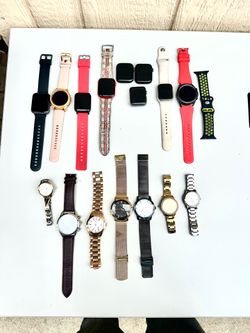 Lot of 16 Smart Watches Apple Samsung N Analog Guess Citizens MAKE OFFER