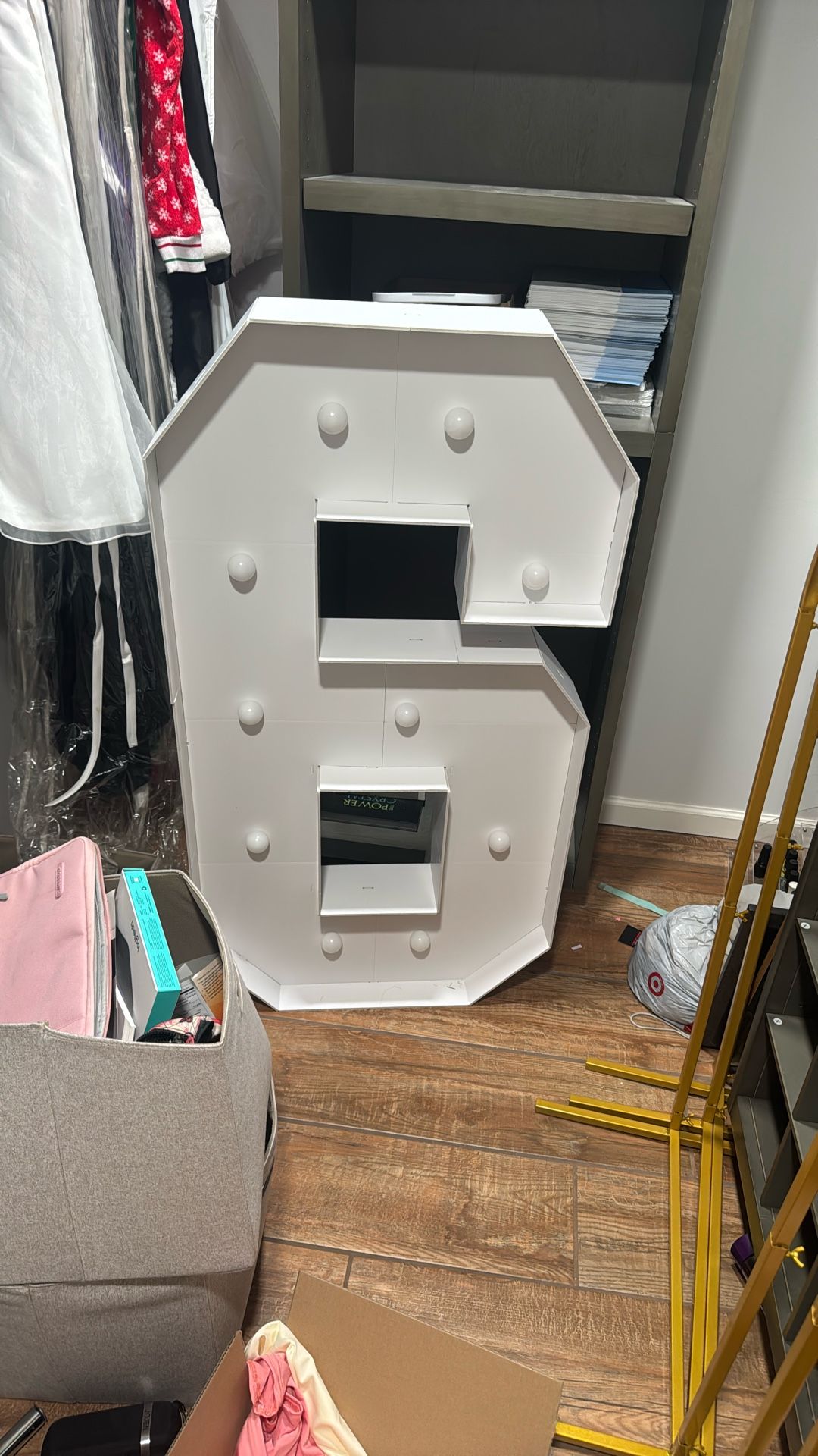 Cardboard Six Letter Light Up