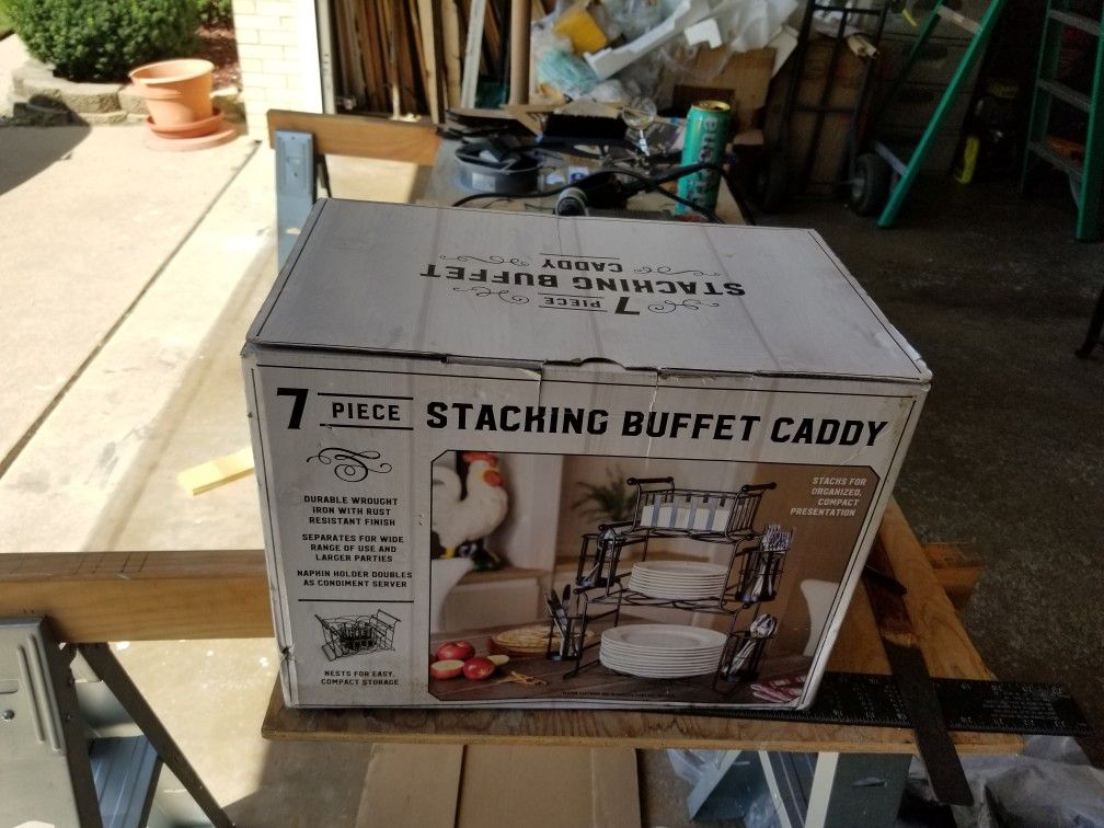 BisonHome Stackable Buffet Caddy organizer