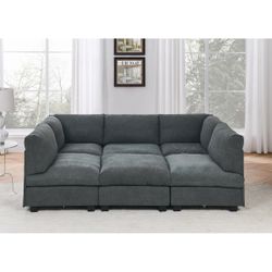 6 - Piece Upholstered Sectional by Wade Logan®