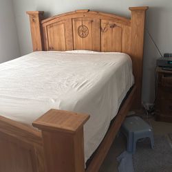 Queen Size Texas Bed Frame With Dresser. Does Not Include Mattress
