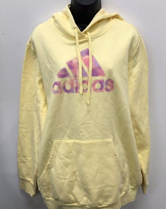 NWOT Adidas Women's Yellow Hoodie Sweater Plus Size 2X