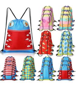 24 Pcs Cartoon Drawstring Bags