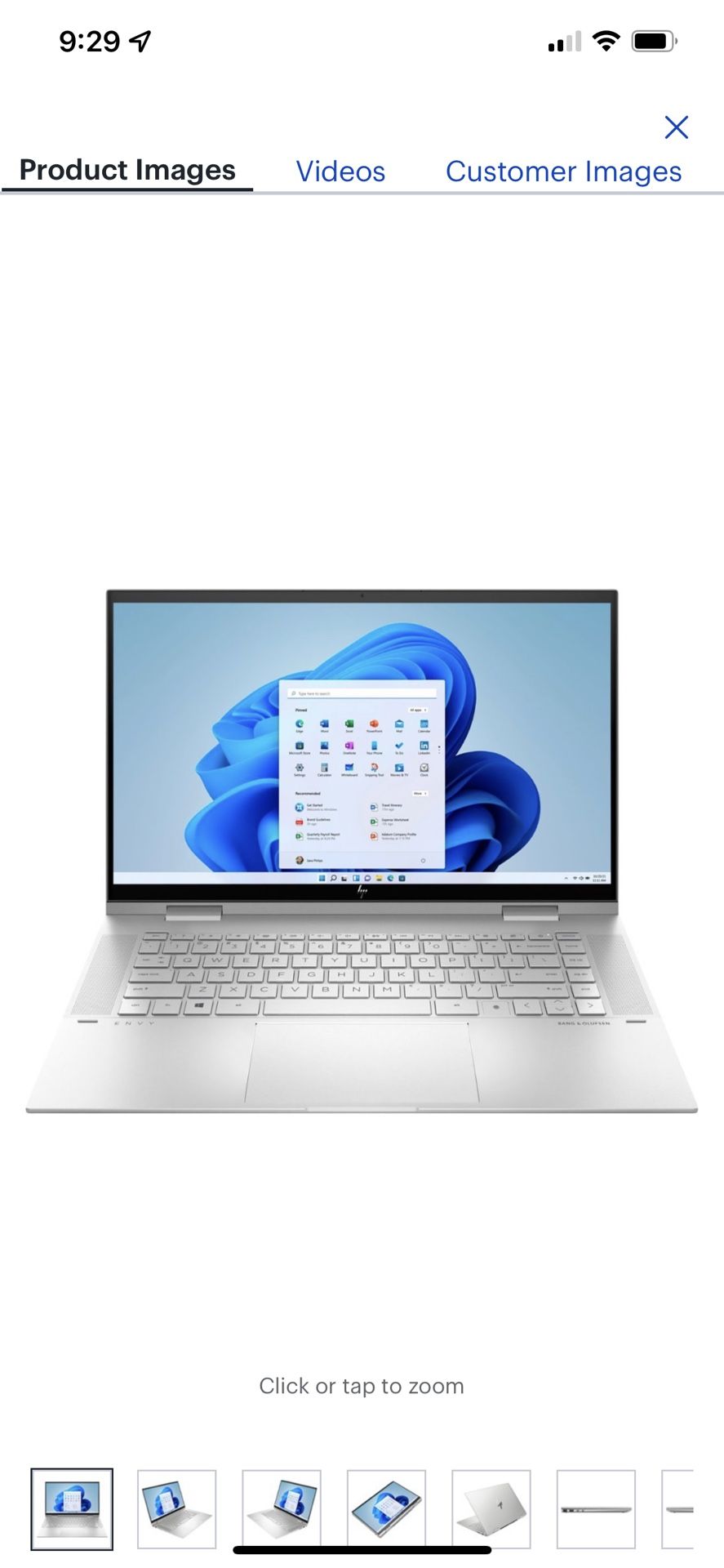 HP - ENVY x360 2-in-1 15.6" Touch-Screen Laptop - Intel Core i5 - 12 G Memory - 256GB SSD - Natural Silver