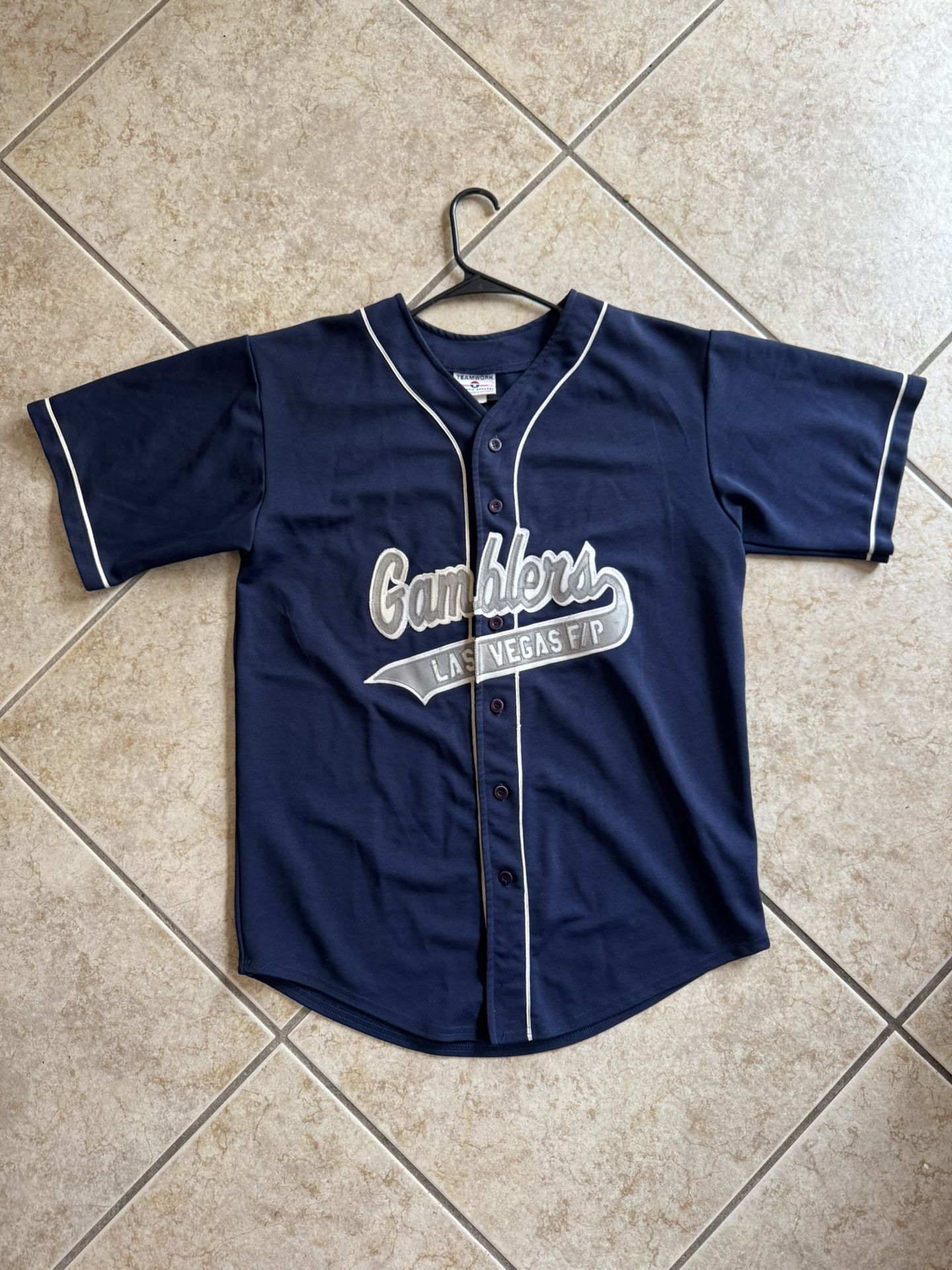 Vintage Las Vegas Gamblers Baseball Jersey size LG/XL 42-44