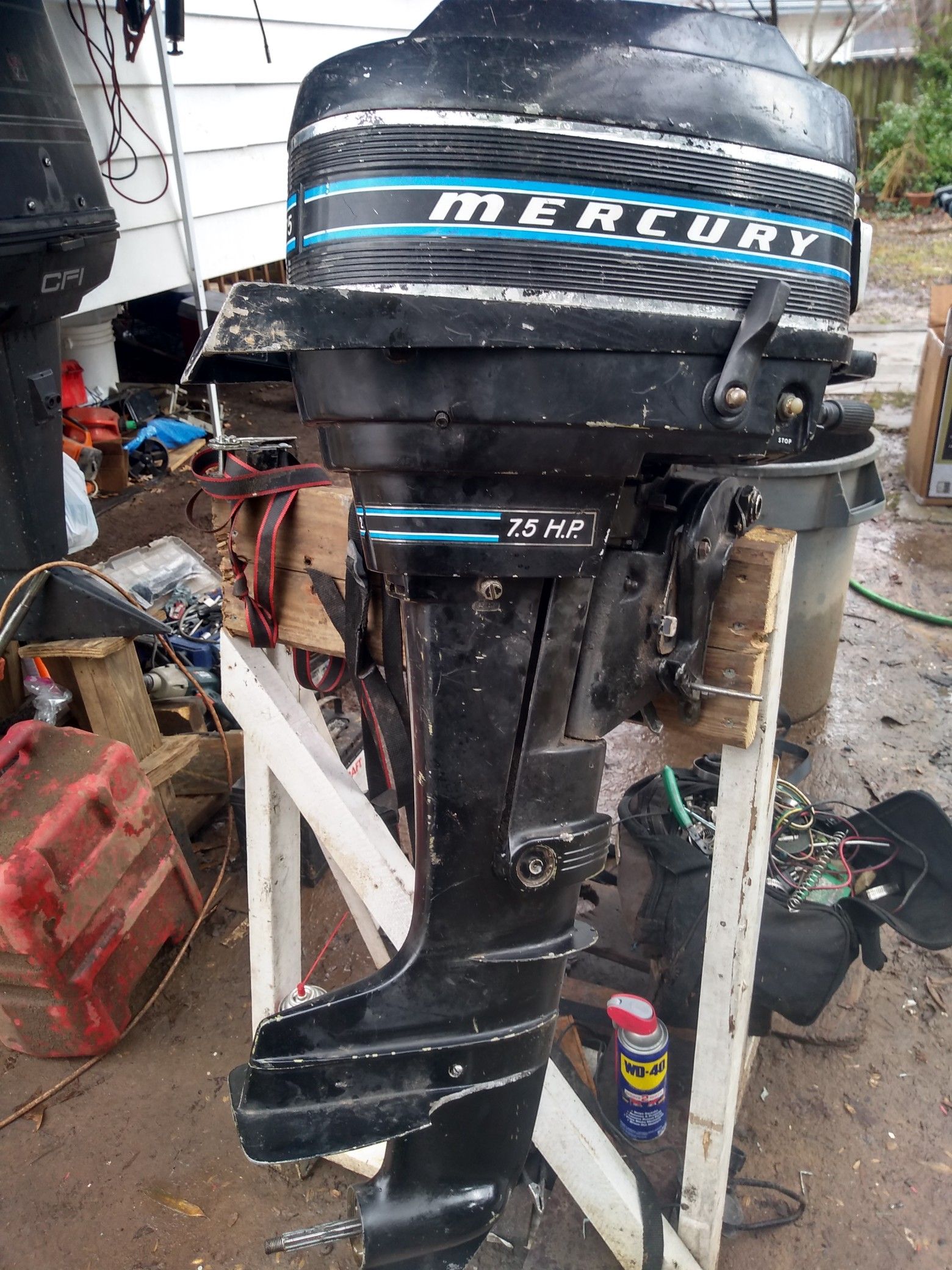 Mercury 7.5hp outboard motor