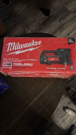 NEW Milwaukee M18 Transfer Pump 2771-20 + Hoses