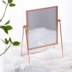 NEW Makeup Mirror, Gold Makeup Vanity Cosmetic Mirror, Decorative Table Mirror 360° Rotatable