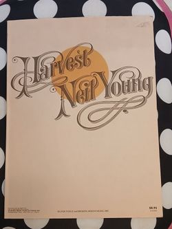 Neil Young Harvest sheet music book/Guitar tablature (1972)