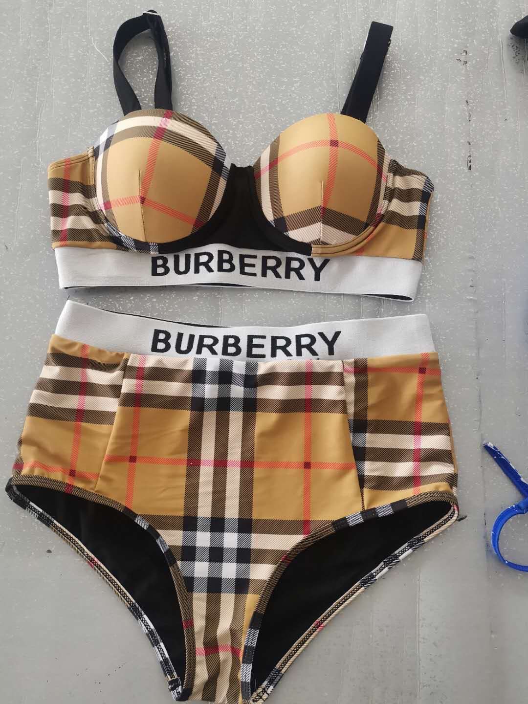 Burberry two piece swimsuit set size small