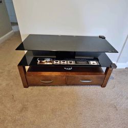 Bello’O Glass Top TV Stand