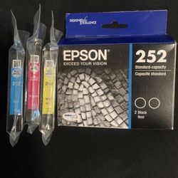 Epson 252 Printer Ink Black/Colored New 