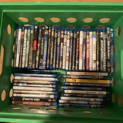 Lot of 50 Blu-Ray DVDs Movies Assortment
