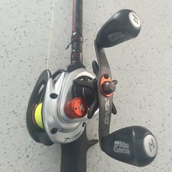 Abu Garcia Fishing Pole And Bait Cast Reel 