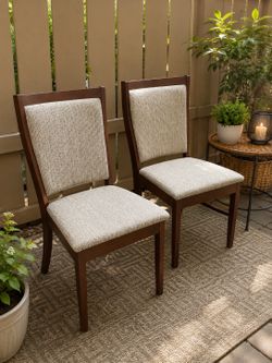 2 Dining Chairs with Hidden Storage