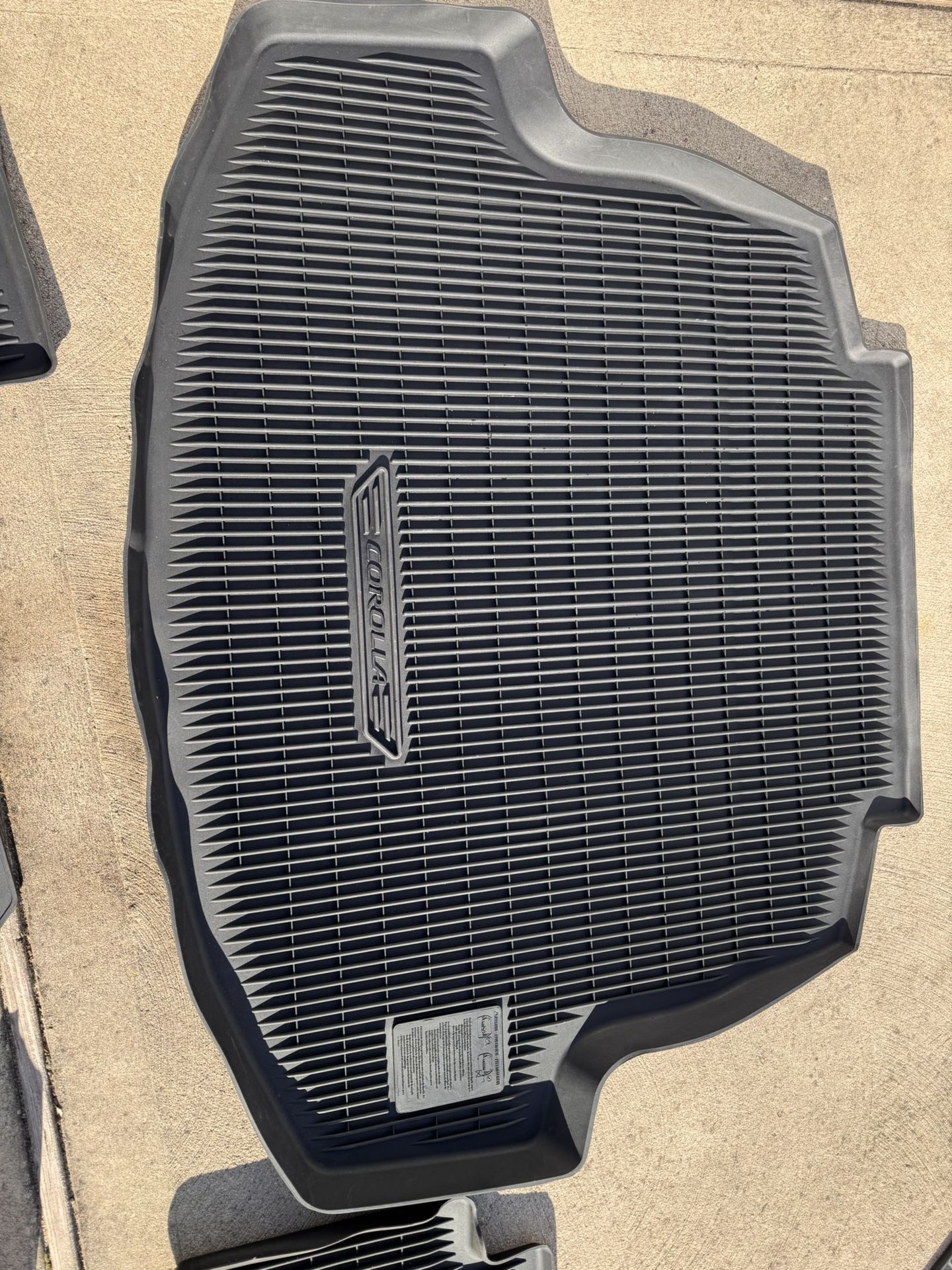 Toyota Corolla All Weather Floor Liners