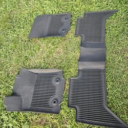 2016-2023 Toyota Tacoma Double Cab All Weather Rubber Floor Mats OEM Black 