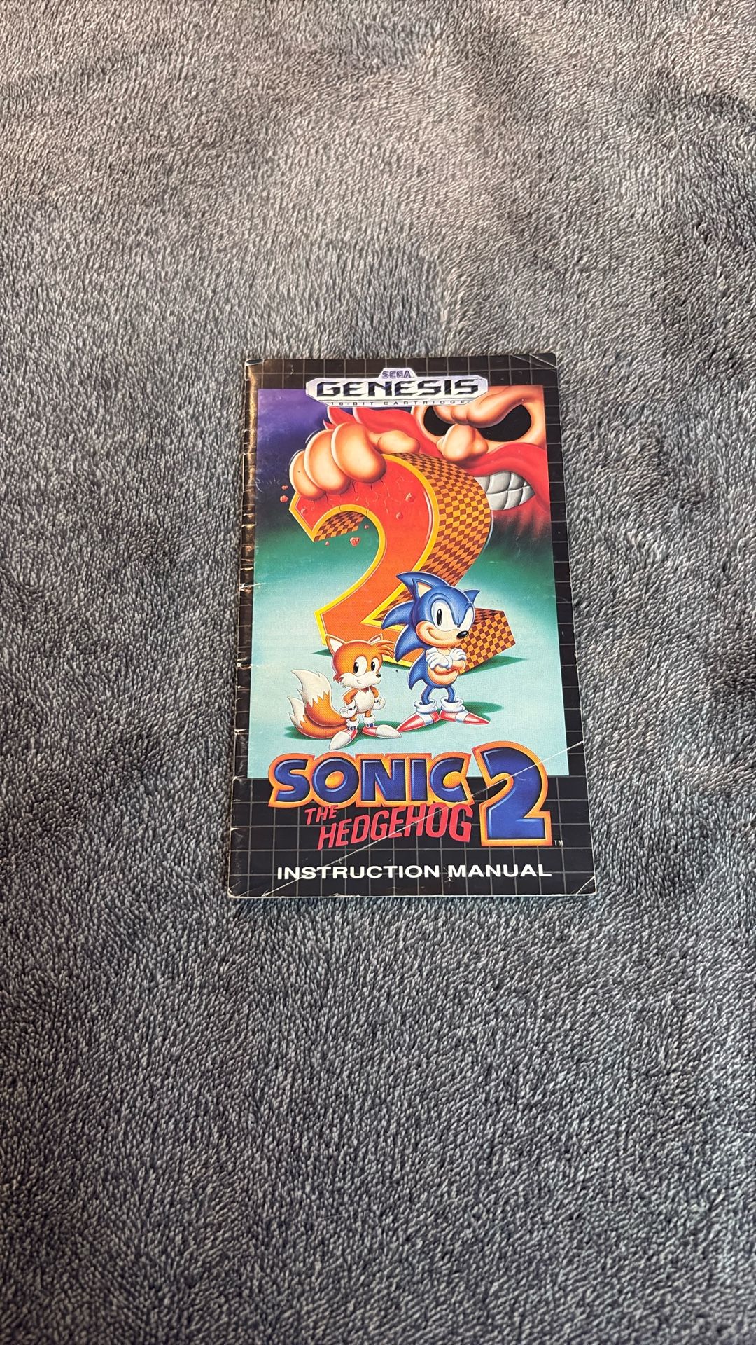 Sega Genesis Sonic The Hedgehog 2 Manual Only