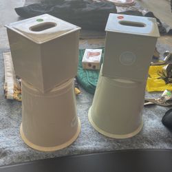 2 Sets of Kleenex Cover & Trash Can For Bathroom 