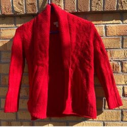 Katherine Kelly Cashmere Cardigan XS Red
