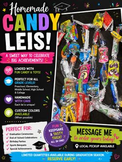 Candy leis for graduation
