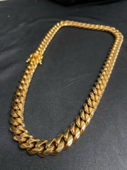 14 K Plated Cuban Chain New