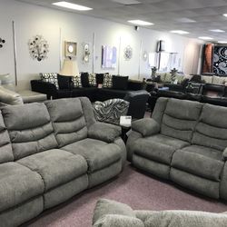 New Ashley reclining sofa and loveseat