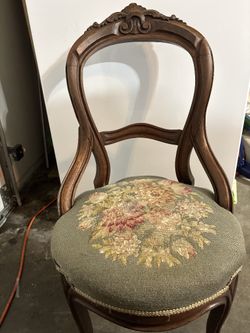 Vintage Needle Point Chair