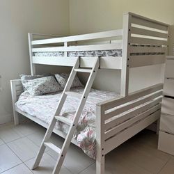 Twin/Full Wood Bunk Beds In Stock, No Credit Needed, 90 Days Same As Cash