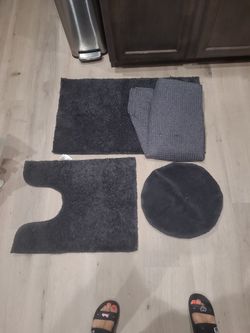 Bathroom Rug And Shower Curtain