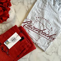 University Of Arkansas Set XS NWT