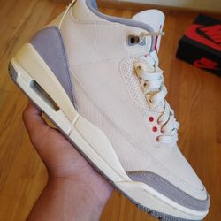 Jordan 3 Muslin - Size 9.5