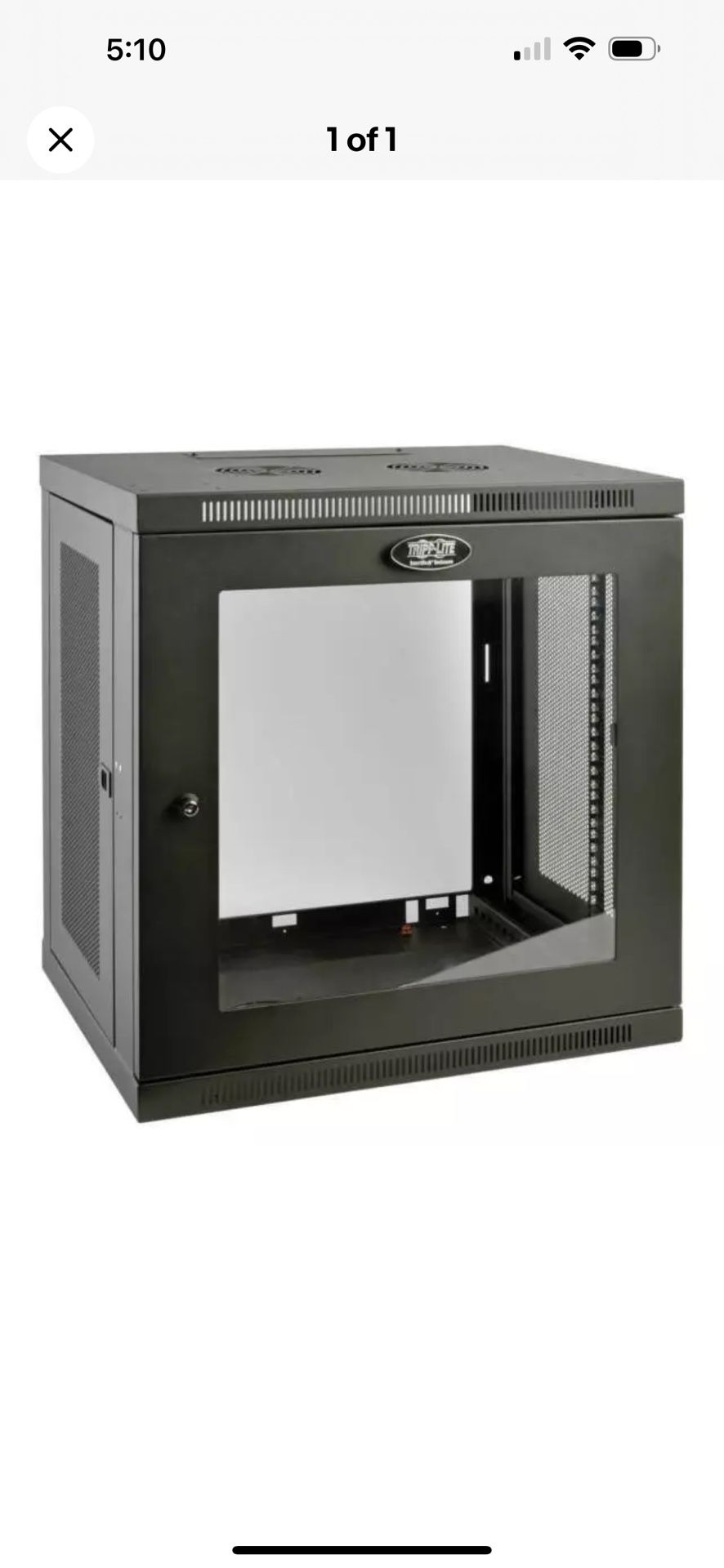 Tripp Lite 12U Wall Mount Rack Enclosure - Black (SRW12UG) ‼️‼️SEE SALE PRICE IN PICS‼️‼️