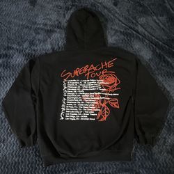 Conan Gray Superache Concert Tour  Hoody Sweatshirt Black Mens Large