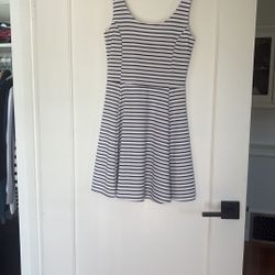 H&M black and white Stripe dress 