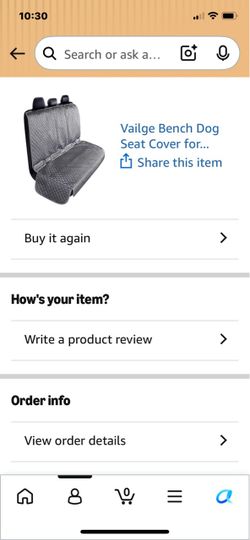 Vailge Bench Dog Seat Cover
