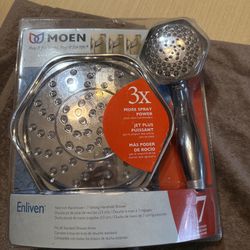 MOEN Refresh 7-spray 9 in. Dual Shower Head and Handheld Shower Head in Chrome