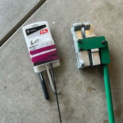 Electric Conduit Bender, Half Inch And Flex Auger Bit Kit