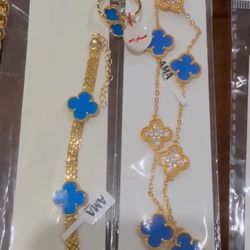 Jewellery Set Plated Gold 21 K