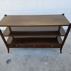 Dark Mahogany Console Table - Labeled