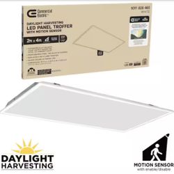 2 ft. x 4 ft. Daylight Harvesting LED Panel Light  With Motion Sensor 